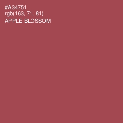 #A34751 - Apple Blossom Color Image