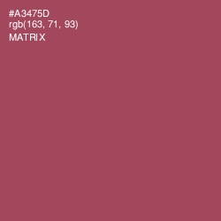 #A3475D - Matrix Color Image