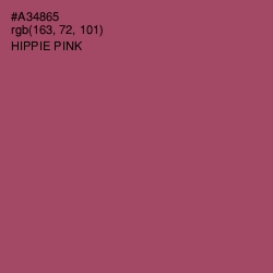 #A34865 - Hippie Pink Color Image