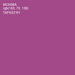 #A3498A - Tapestry Color Image