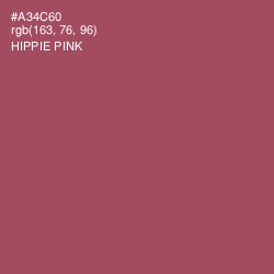 #A34C60 - Hippie Pink Color Image