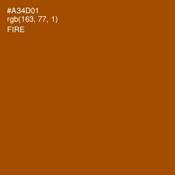 #A34D01 - Fire Color Image