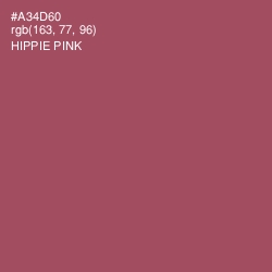 #A34D60 - Hippie Pink Color Image