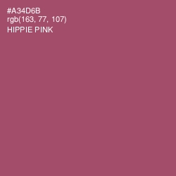 #A34D6B - Hippie Pink Color Image