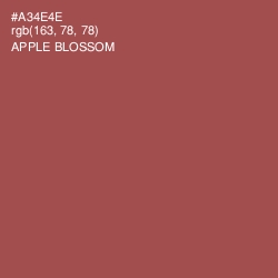 #A34E4E - Apple Blossom Color Image