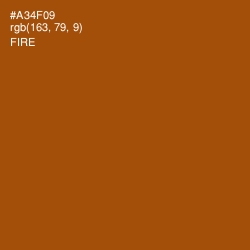 #A34F09 - Fire Color Image