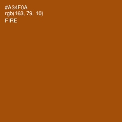 #A34F0A - Fire Color Image