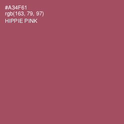 #A34F61 - Hippie Pink Color Image