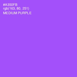 #A350FB - Medium Purple Color Image