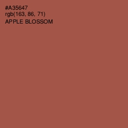 #A35647 - Apple Blossom Color Image