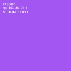 #A356F1 - Medium Purple Color Image