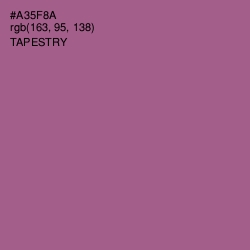 #A35F8A - Tapestry Color Image