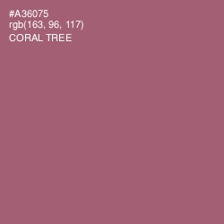 #A36075 - Coral Tree Color Image
