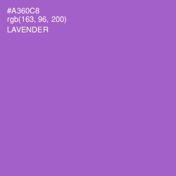 #A360C8 - Lavender Color Image