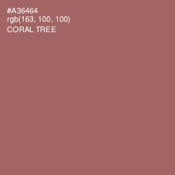 #A36464 - Coral Tree Color Image