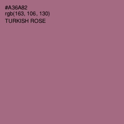 #A36A82 - Turkish Rose Color Image