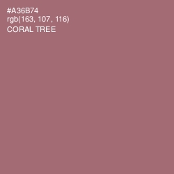 #A36B74 - Coral Tree Color Image