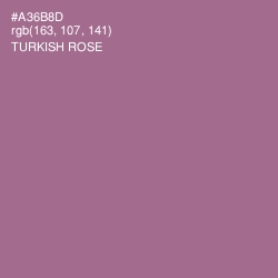 #A36B8D - Turkish Rose Color Image