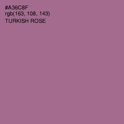 #A36C8F - Turkish Rose Color Image