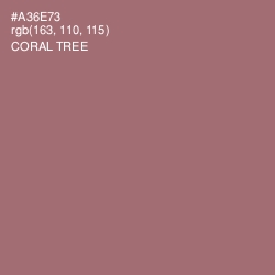 #A36E73 - Coral Tree Color Image