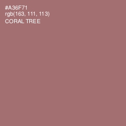 #A36F71 - Coral Tree Color Image
