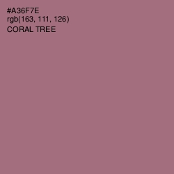 #A36F7E - Coral Tree Color Image