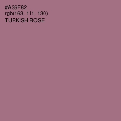#A36F82 - Turkish Rose Color Image