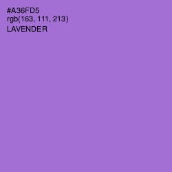 #A36FD5 - Lavender Color Image
