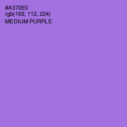 #A370E0 - Medium Purple Color Image