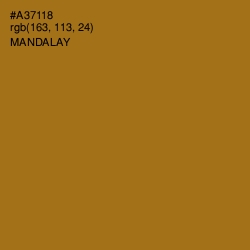 #A37118 - Mandalay Color Image