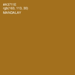#A3711E - Mandalay Color Image