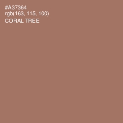 #A37364 - Coral Tree Color Image