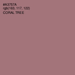 #A3757A - Coral Tree Color Image