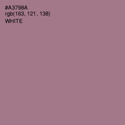 #A3798A - Turkish Rose Color Image