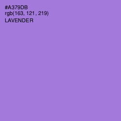 #A379DB - Lavender Color Image