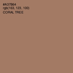 #A37B64 - Coral Tree Color Image
