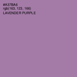 #A37BA6 - Lavender Purple Color Image