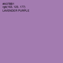 #A37BB1 - Lavender Purple Color Image