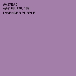 #A37EA9 - Lavender Purple Color Image