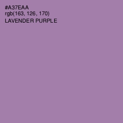 #A37EAA - Lavender Purple Color Image