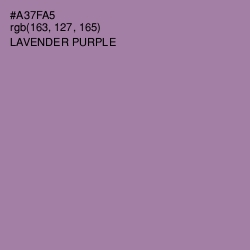 #A37FA5 - Lavender Purple Color Image
