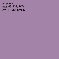 #A383A7 - Amethyst Smoke Color Image