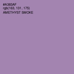 #A383AF - Amethyst Smoke Color Image