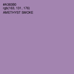 #A383B0 - Amethyst Smoke Color Image