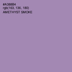 #A388B4 - Amethyst Smoke Color Image