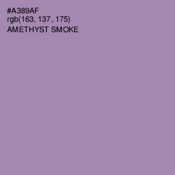 #A389AF - Amethyst Smoke Color Image