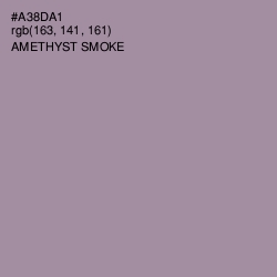 #A38DA1 - Amethyst Smoke Color Image