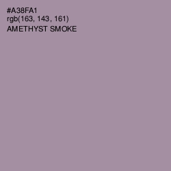 #A38FA1 - Amethyst Smoke Color Image