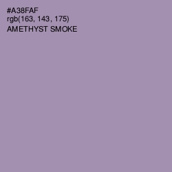 #A38FAF - Amethyst Smoke Color Image