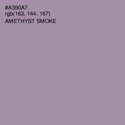 #A390A7 - Amethyst Smoke Color Image